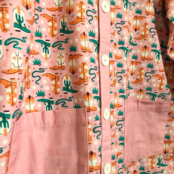 Standard Issue Dress Shirt Size L Button Down Western Boots Snake - Picture 5 of 7